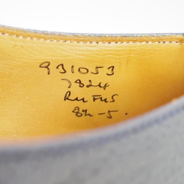 極上★トリッカーズ SIZE 8.5【モデル定価￥81,000-★ダブルモンク/Rufus】7824/スコッチグレイン/ネイビー/紺/メンズ/Tricker's★e647