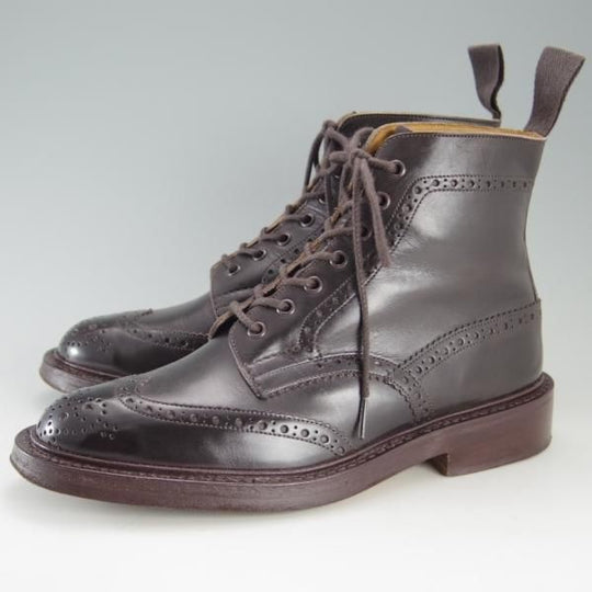 美品★トリッカーズ SIZE 7【定価￥88,000-★STOW/ストウ/5634】カントリーブーツ/エスプレッソバーニッシュ/メンズ/Tricker's★e648