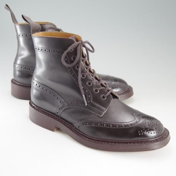 美品★トリッカーズ SIZE 7【定価￥88,000-★STOW/ストウ/5634】カントリーブーツ/エスプレッソバーニッシュ/メンズ/Tricker's★e648