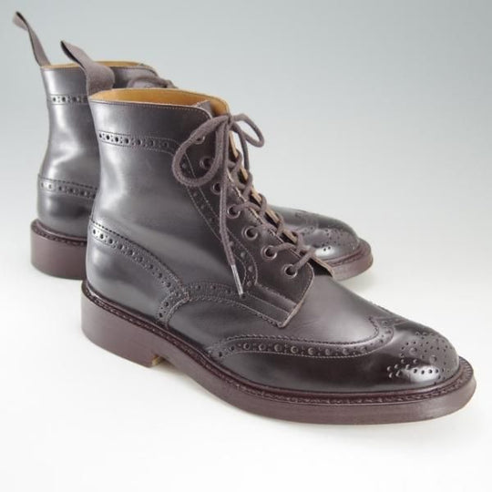 美品★トリッカーズ SIZE 7【定価￥88,000-★STOW/ストウ/5634】カントリーブーツ/エスプレッソバーニッシュ/メンズ/Tricker's★e648