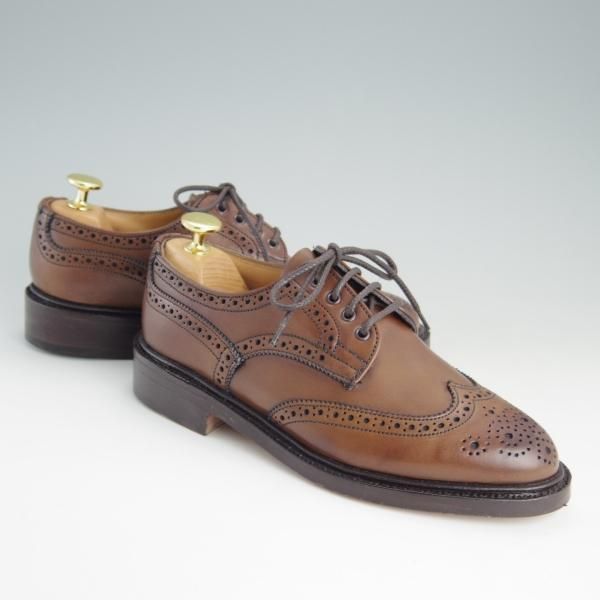 新品★トリッカーズ(レディース) SIZE 4.5【★カントリーシューズ/L6657】コーヒーバーニッシュ/フルブローグ/カーフ/短靴/Tricker's★e653