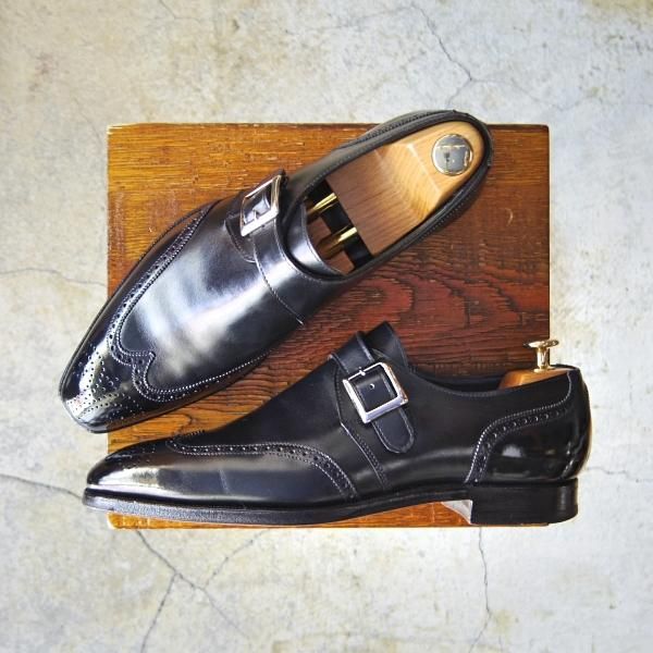 極上★クロケット&ジョーンズ 6E【ハンドグレードライン★CHADWICK/モンクストラップ】358ラスト/カーフ/メンズ/Crockett&Jones★e656