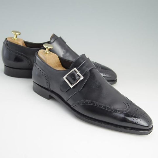 極上★クロケット&ジョーンズ 6E【ハンドグレードライン★CHADWICK/モンクストラップ】358ラスト/カーフ/メンズ/Crockett&Jones★e656