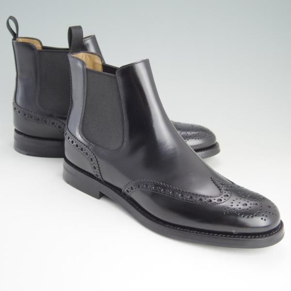 新品★チャーチ(レディース) SIZE 36【定価￥96,800-★KETSBY WG/サイドゴアブーツ】ポリッシュドバインダーカーフ/黒/Church's★e657