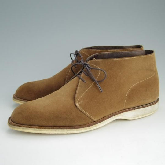 極上★ジョンロブ 8E【★チャッカブーツ】スエード/茶/メンズ/JOHN LOBB★e659