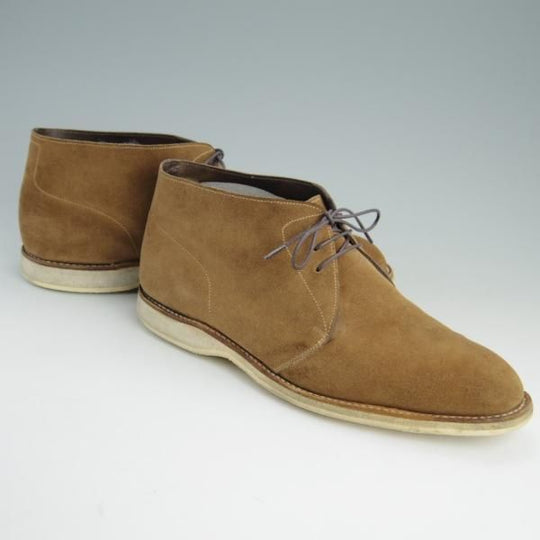 極上★ジョンロブ 8E【★チャッカブーツ】スエード/茶/メンズ/JOHN LOBB★e659