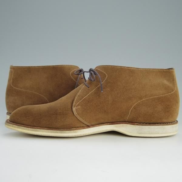極上★ジョンロブ 8E【★チャッカブーツ】スエード/茶/メンズ/JOHN LOBB★e659