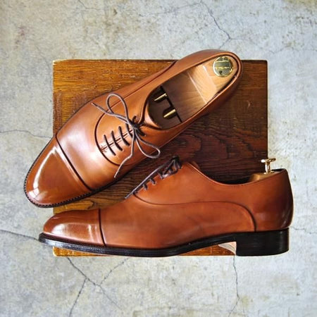 極上★(英)グレンソン 8F【★ストレートチップ/34039-17】カーフ/茶/メンズ/GRENSON★e662