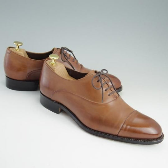 極上★(英)グレンソン 8F【★ストレートチップ/34039-17】カーフ/茶/メンズ/GRENSON★e662