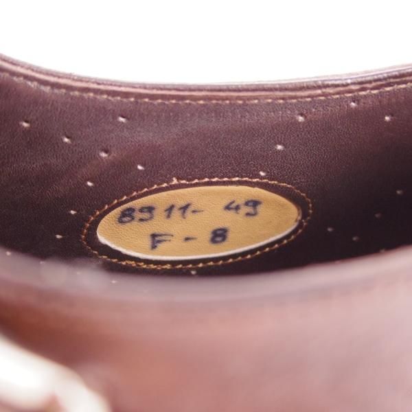 美品★(伊)サントーニ SIZE 8【上級★グッドイヤーウェルテッド製法】8911-49/ダブルモンク/カーフ/濃茶/メンズ/Santoni★e649