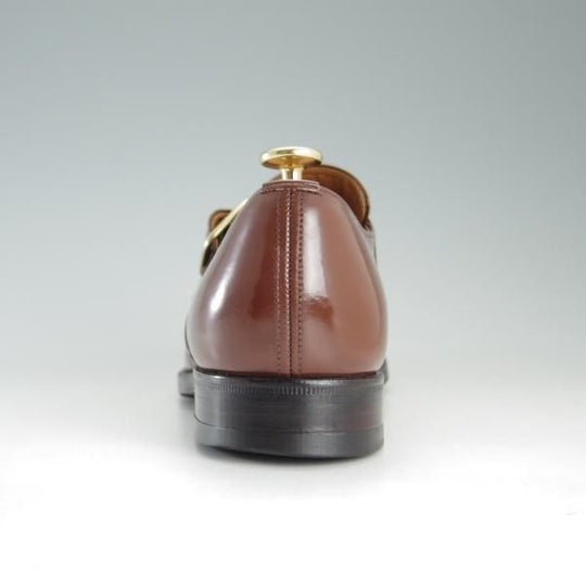 ★チャーチ 70F/UK7【旧チャーチ★ブックバインダーカーフ/73ラスト】Westbury/3都市ロゴ/モンクストラップ/茶/メンズ/Church's★e650