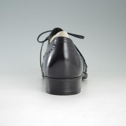 新品★(銀座)MARQUESS/マーキス UK6程度【オーダー合計価格￥380,600〜★ビスポーク品/シューツリー付き】フルブローグ/カーフ/黒★e651