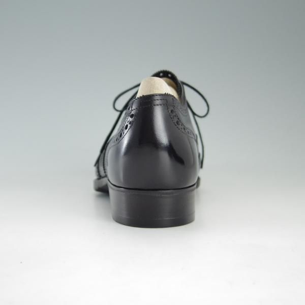 新品★(銀座)MARQUESS/マーキス UK6程度【オーダー合計価格￥380,600〜★ビスポーク品/シューツリー付き】フルブローグ/カーフ/黒★e651