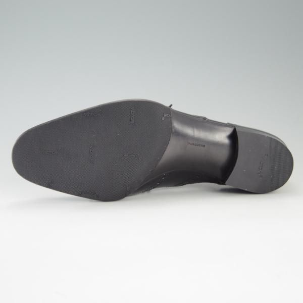 新品★(銀座)MARQUESS/マーキス UK6程度【オーダー合計価格￥380,600〜★ビスポーク品/シューツリー付き】フルブローグ/カーフ/黒★e651