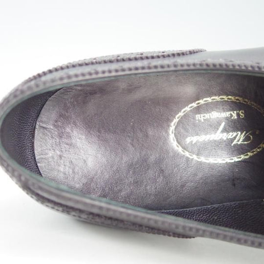 新品★(銀座)MARQUESS/マーキス UK6程度【オーダー合計価格￥380,600〜★ビスポーク品/シューツリー付き】フルブローグ/カーフ/黒★e651