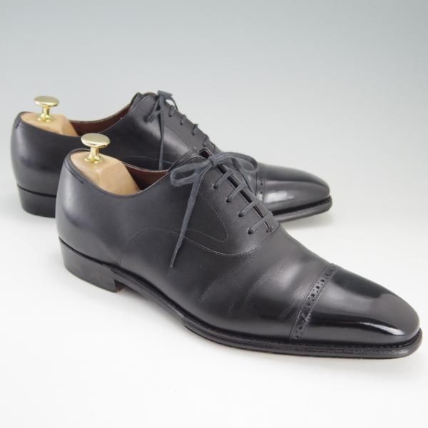 美品★ユニオンインペリアル SIZE 7.5【上級★ハンドソーンウェルテッド製法/U1921】パンチドキャップトゥ/黒/Union Imperial★e663