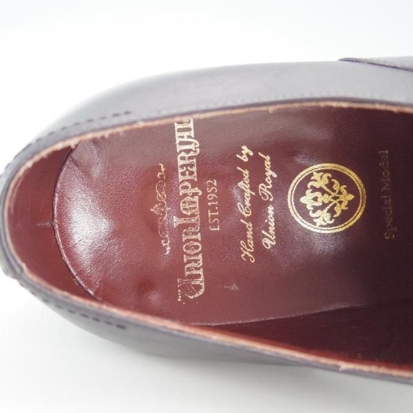 美品★ユニオンインペリアル SIZE 7.5【上級★ハンドソーンウェルテッド製法/U1921】パンチドキャップトゥ/黒/Union Imperial★e663