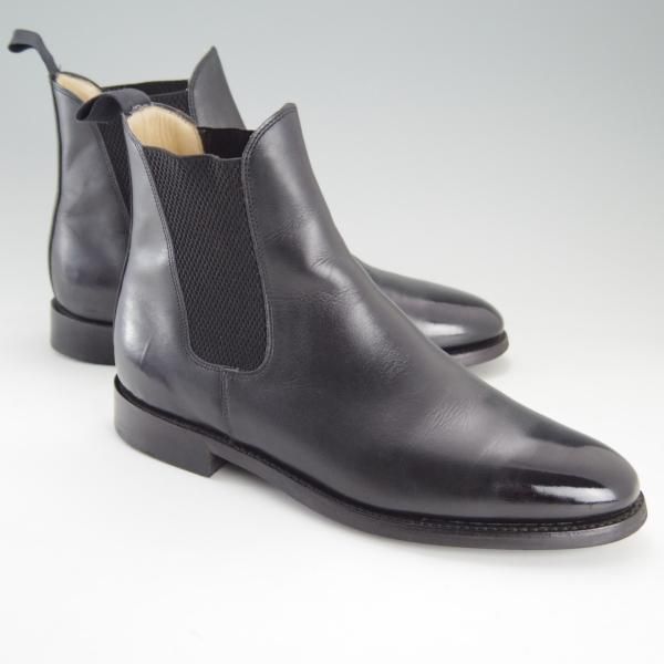 美品★ロイドフットウェア 7.5E【ダイナイトソール仕様★(英)BARKER製/バーカー】サイドゴアブーツ/カーフ/黒/Lloyd Footwear★e664