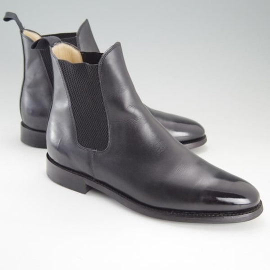 美品★ロイドフットウェア 7.5E【ダイナイトソール仕様★(英)BARKER製/バーカー】サイドゴアブーツ/カーフ/黒/Lloyd Footwear★e664