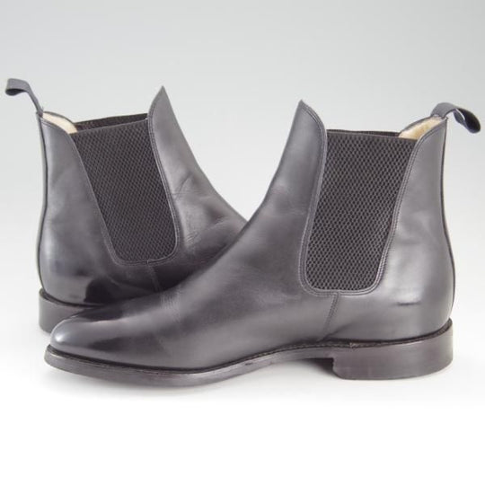 美品★ロイドフットウェア 7.5E【ダイナイトソール仕様★(英)BARKER製/バーカー】サイドゴアブーツ/カーフ/黒/Lloyd Footwear★e664