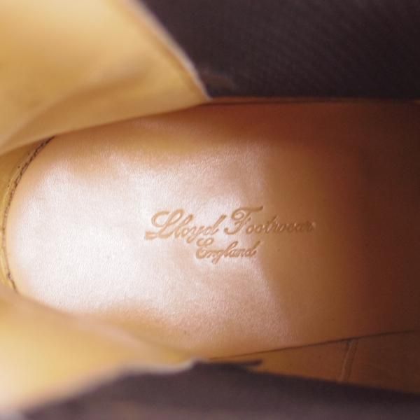 美品★ロイドフットウェア 7.5E【ダイナイトソール仕様★(英)BARKER製/バーカー】サイドゴアブーツ/カーフ/黒/Lloyd Footwear★e664