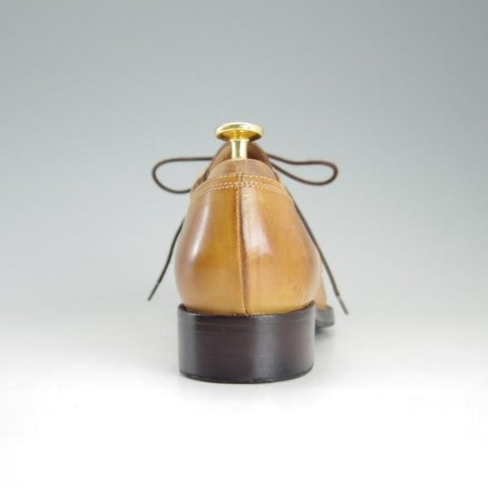 ★(伊)ブランキーニ・カルツォレリア(レディース) SIZE 37程度【最上級ライン★BRANCHINI CALZOLERIA】セミブローグ/カーフ/薄茶★e667