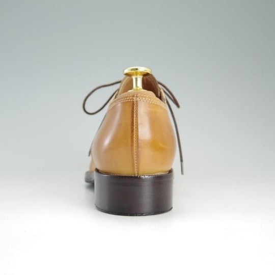 ★(伊)ブランキーニ・カルツォレリア(レディース) SIZE 37程度【最上級ライン★BRANCHINI CALZOLERIA】セミブローグ/カーフ/薄茶★e667