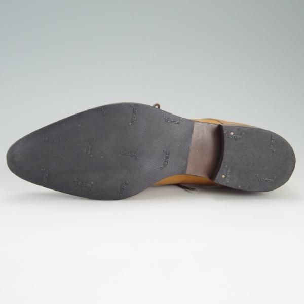 ★(伊)ブランキーニ・カルツォレリア(レディース) SIZE 37程度【最上級ライン★BRANCHINI CALZOLERIA】セミブローグ/カーフ/薄茶★e667