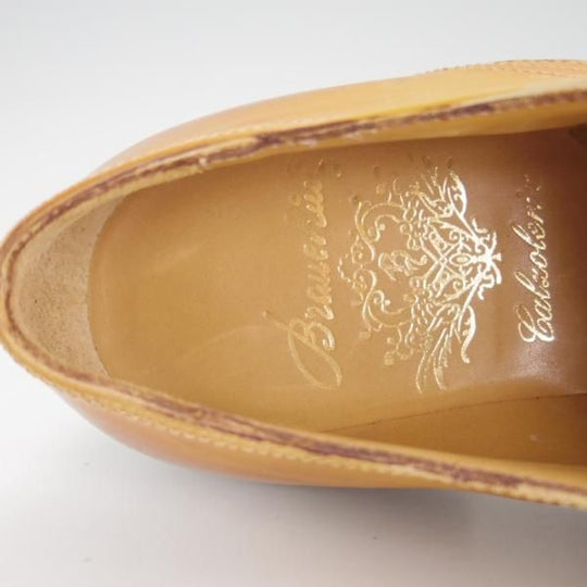 ★(伊)ブランキーニ・カルツォレリア(レディース) SIZE 37程度【最上級ライン★BRANCHINI CALZOLERIA】セミブローグ/カーフ/薄茶★e667