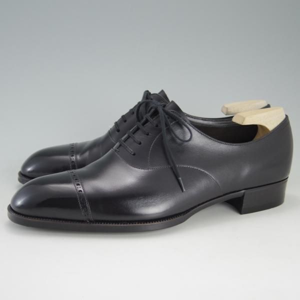 極美品★(銀座)MARQUESS/マーキス UK6程度【オーダー合計価格￥380,600〜★ビスポーク品/シューツリー付き】パンチドキャップトゥ★e668