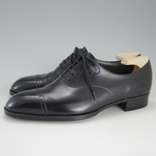 極美品★(銀座)MARQUESS/マーキス UK6程度【オーダー合計価格￥380,600〜★ビスポーク品/シューツリー付き】パンチドキャップトゥ★e668