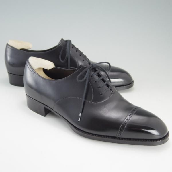 極美品★(銀座)MARQUESS/マーキス UK6程度【オーダー合計価格￥380,600〜★ビスポーク品/シューツリー付き】パンチドキャップトゥ★e668