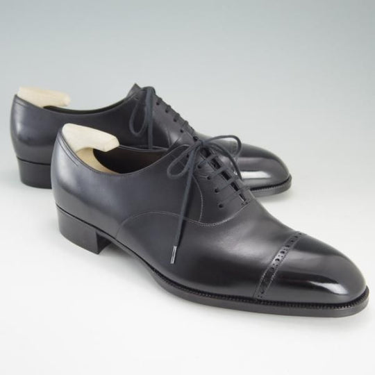 極美品★(銀座)MARQUESS/マーキス UK6程度【オーダー合計価格￥380,600〜★ビスポーク品/シューツリー付き】パンチドキャップトゥ★e668