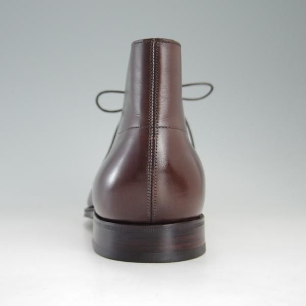 美品★ジョンロブ 8.5E【定価￥264,000-★ROMSEY/ロムゼイ】8000ラスト/チャッカブーツ/カーフ/茶/メンズ/JOHN LOBB★e669
