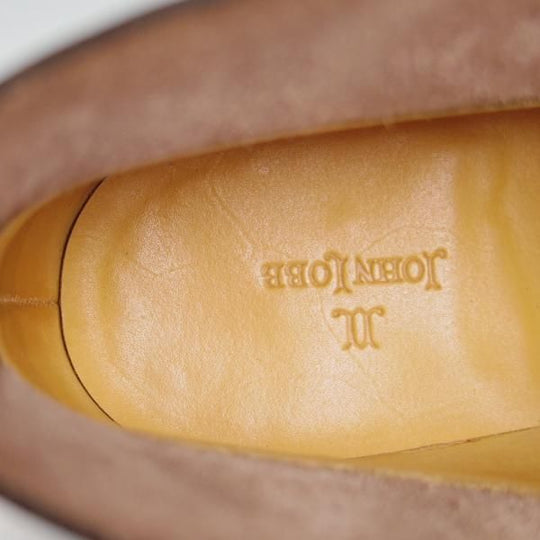 美品★ジョンロブ 8.5E【定価￥264,000-★ROMSEY/ロムゼイ】8000ラスト/チャッカブーツ/カーフ/茶/メンズ/JOHN LOBB★e669