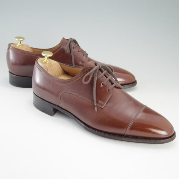 極上★ジョンロブ 8E【定価20万円以上★プレステージライン/LANGLEY/7000ラスト】ストレートチップ/カーフ/茶/メンズ/JOHN LOBB★e670