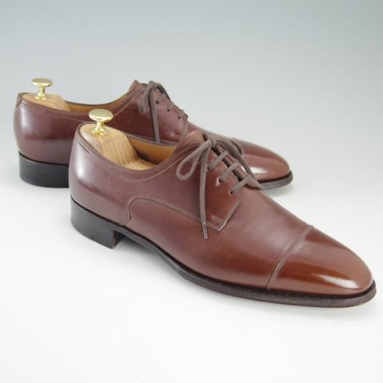 極上★ジョンロブ 8E【定価20万円以上★プレステージライン/LANGLEY/7000ラスト】ストレートチップ/カーフ/茶/メンズ/JOHN LOBB★e670