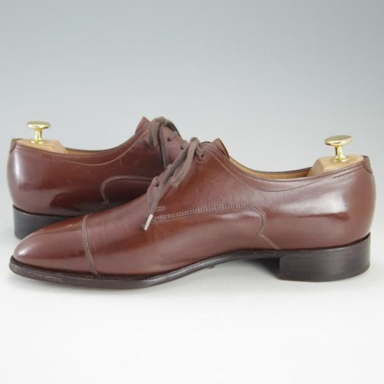 極上★ジョンロブ 8E【定価20万円以上★プレステージライン/LANGLEY/7000ラスト】ストレートチップ/カーフ/茶/メンズ/JOHN LOBB★e670