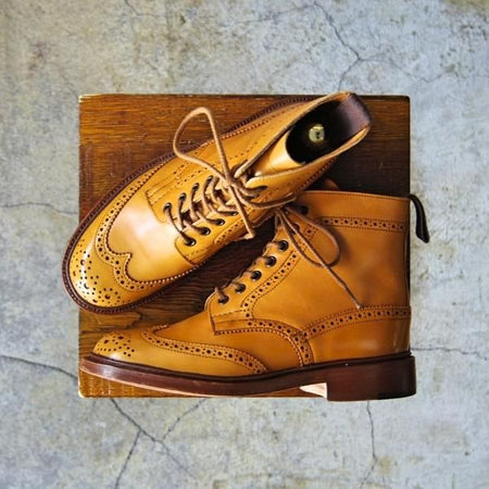 美品★トリッカーズ(レディース) SIZE 4.5【定価￥88,000-★エイコンアンティーク/モールトン】L2508/カントリーブーツ/Tricker's★e671