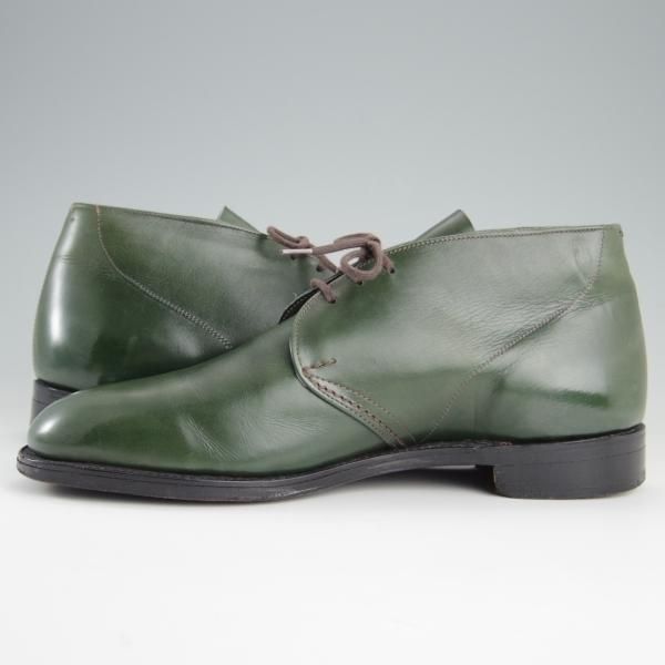 極上★トリッカーズ SIZE 7.5【貴重★ドレスライン/St James Collection】5006-2/チャッカブーツ/カーフ/深緑/メンズ/Tricker's★e672