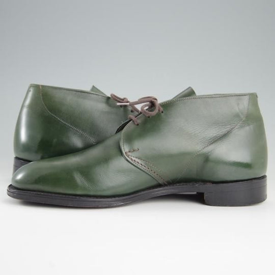 極上★トリッカーズ SIZE 7.5【貴重★ドレスライン/St James Collection】5006-2/チャッカブーツ/カーフ/深緑/メンズ/Tricker's★e672