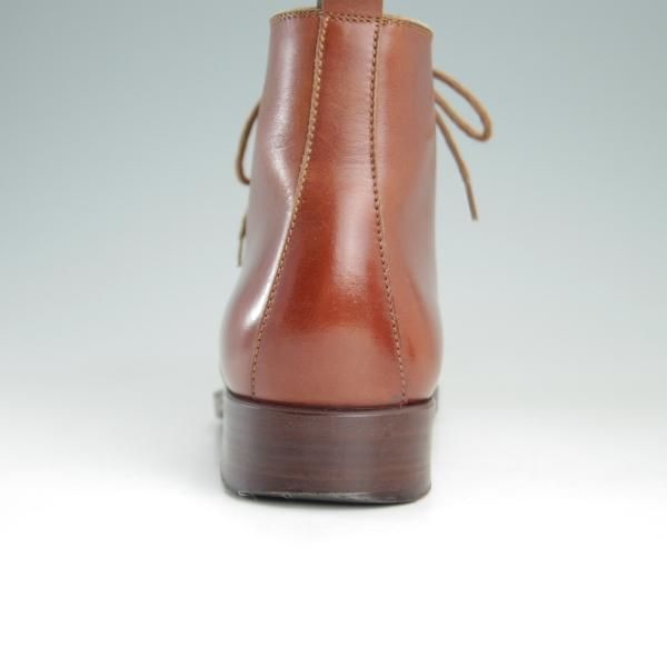 極上★(伊製)HERMES/エルメス(レディース) SIZE 36.5【ブラックラピド製法★チャッカブーツ】ジョージブーツ/カーフ/茶★e674