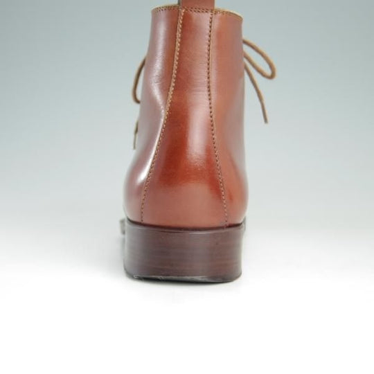 極上★(伊製)HERMES/エルメス(レディース) SIZE 36.5【ブラックラピド製法★チャッカブーツ】ジョージブーツ/カーフ/茶★e674