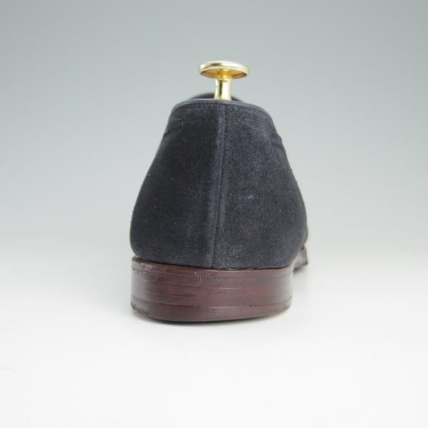 極上★クロケット&ジョーンズ 9E【★タッセルローファー/GUERNSEY】341ラスト/スエード/ネイビー/紺/メンズ/Crockett&Jones★e676