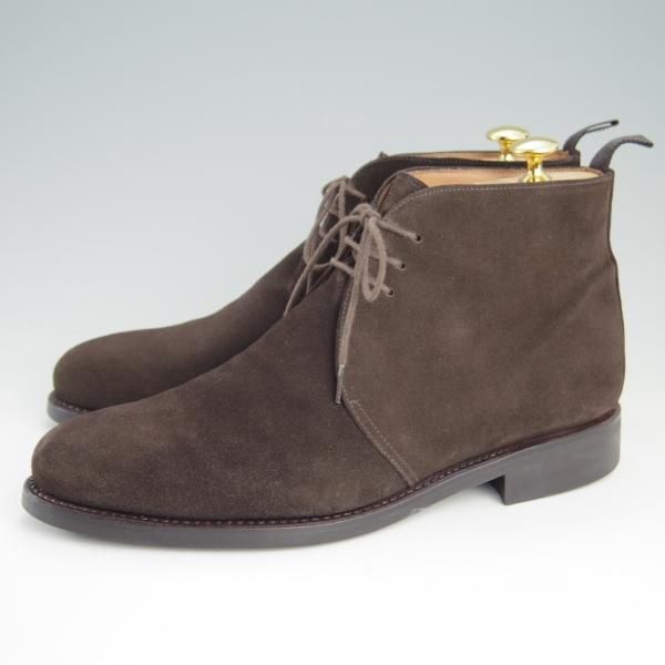 極美品★(スペイン製)YANKO/ヤンコ SIZE 7【グッドイヤーウェルテッド製法★チャッカブーツ】14541/スエード/濃茶/メンズ★e678