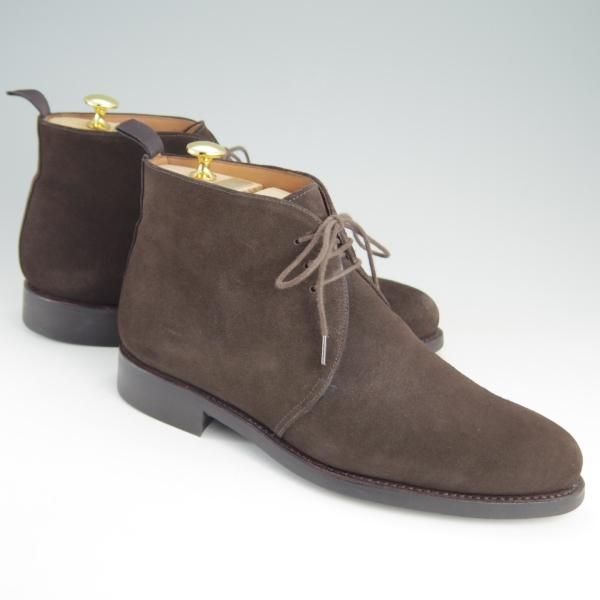 極美品★(スペイン製)YANKO/ヤンコ SIZE 7【グッドイヤーウェルテッド製法★チャッカブーツ】14541/スエード/濃茶/メンズ★e678