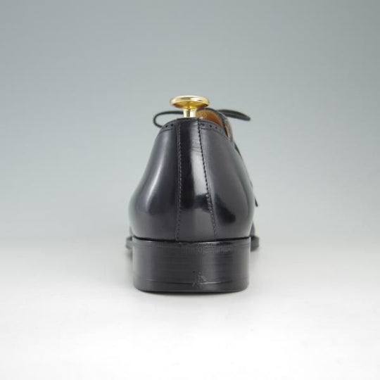 極上★(伊)タニノクリスチー SIZE 8.5【高額★リザード革×カーフ /コンビ仕様】クォーターブローグ/黒/メンズ/TANINO CRISCI★e679