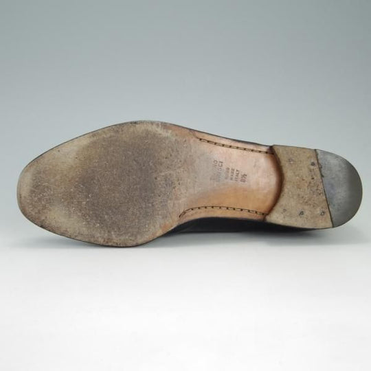 極上★(伊)タニノクリスチー SIZE 8.5【高額★リザード革×カーフ /コンビ仕様】クォーターブローグ/黒/メンズ/TANINO CRISCI★e679