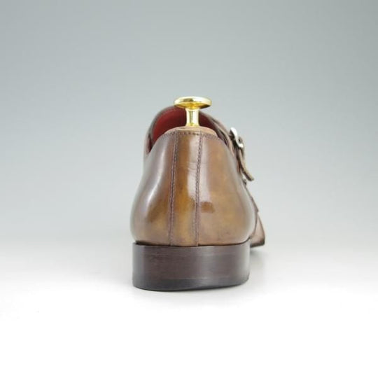 極上★(スペイン製)マグナーニ SIZE 39【★オパンケ/ボロネーゼ製法】18285/ダブルモンク/カーフ/茶系/MAGNANNI★e680