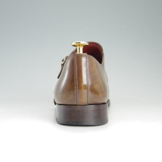 極上★(スペイン製)マグナーニ SIZE 39【★オパンケ/ボロネーゼ製法】18285/ダブルモンク/カーフ/茶系/MAGNANNI★e680